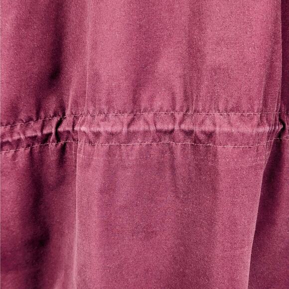 Vintage 90s Eddie Bauer Wool Lined Chore Coat Utility Parka Maroon Red Large EUC - Picture 11 of 16